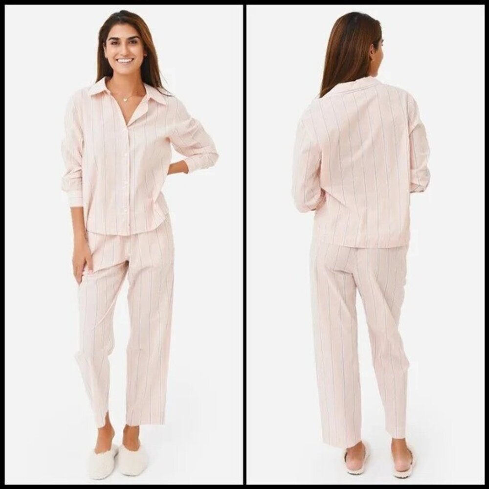 Eberjey Pink Stripe Pajama Set